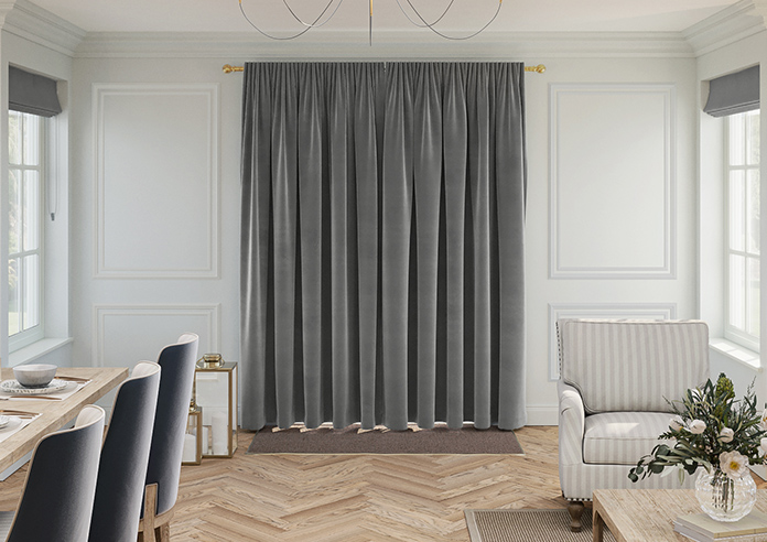 Ultra Luxe Velvet, Dark Grey - Made to Measure Curtains - Image 7